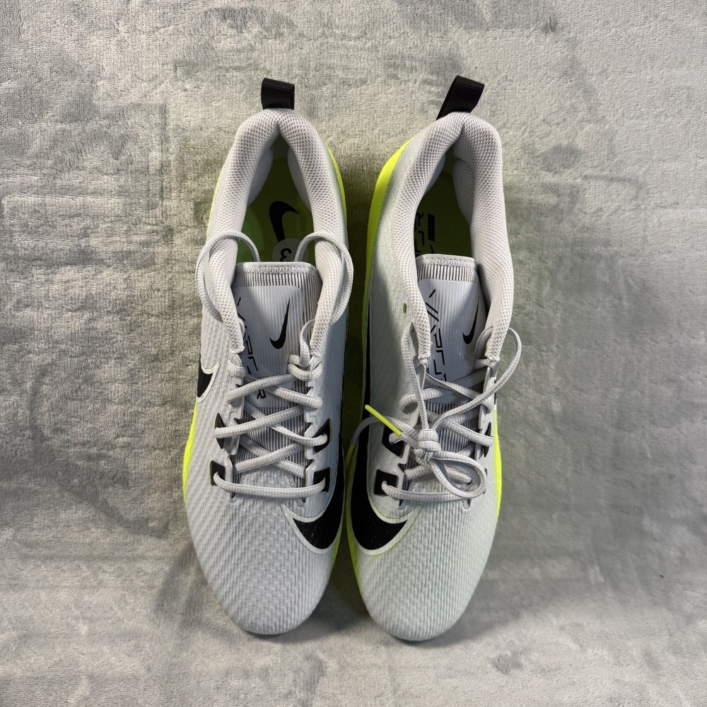 Nike Mens size 13 Vapor Edge Speed 360 2 football Cleats Grey Blk Volt - Picture 2 of 6